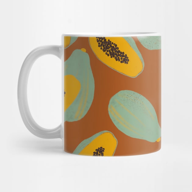 Papaya pattern by RosanneCreates